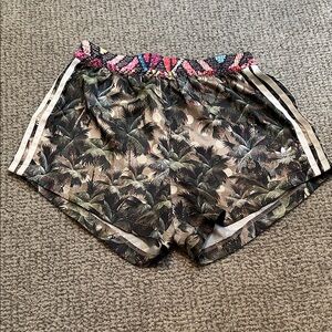 Adidas X Farm Rio Women's Tropical Print Athletic Shorts